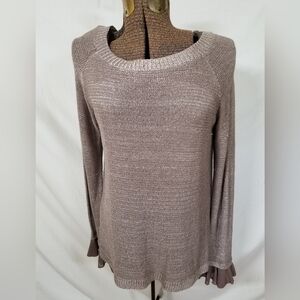 Soo Silky Layered Sweater Size L